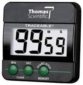 img 1 attached to ⏱️ Traceable 99m/59s Timer - Thomas 5028, 0.01% Accuracy, 2.5" x 2.5" x 0.5" Dimensions