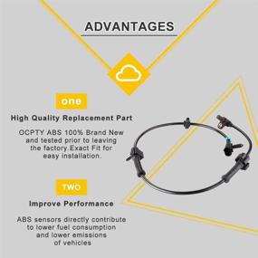 img 1 attached to 🚗 OCPTY 2шт. Передний датчик ABS для Chevy Silverado/Express/Suburban/Tahoe, GMC Sierra/Savana/Yukon XL, Cadillac Escalade - 4.3L 4.8L 5.3L 5.7L 6.0L Датчик скорости колеса ABS 19181873