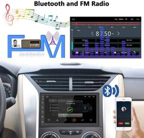 img 2 attached to Автомагнитола с сенсорным экраном 7 дюймов Android с навигацией GPS, WiFi, Bluetooth, FM радиоприемником, зеркальной связью, внешним микрофоном, кабелем питания ISO и камерой заднего вида
