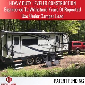 img 2 attached to 🚐 Beech Lane Camper Leveling Kit - 2 Pack for Precise Leveling, Includes Curved Levelers, Chocks, Rubber Grip Mats, and Carrying Bag