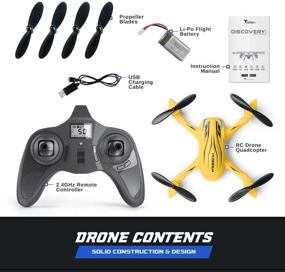 img 2 attached to 🚁 Hubsan X4 Hornet Mini Drone - 11 Minutes Flight Time, Headless Mode, Altitude Hold, Speed Modes, LED Lights, 330' Range, Portable RC Quadcopter - Ideal Gift for Kids