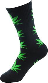 img 2 attached to 🍁 Zando Athletic Weed Socks - Men's Marijuana Leaf High Crew Socks, Maple Cotton - Perfect Winter Gift Socks for Women