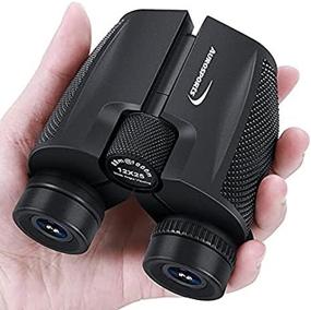 img 2 attached to 🔭 Aurosports 12x25 High Powered Compact Binoculars: Ideal Lightweight Folding Binoculars for Hunting, Bird Watching, Hiking & Camping, with Low Light Vision - Perfect Gifts for Men, Adults & Kids