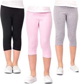 img 4 attached to Sparkle Capris Cotton Girls' Pants & Capris - Perfect Match in Clothing