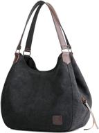 женская сумка на плечо durr с множеством карманов: стильная хлопковая сумка-тоут. логотип