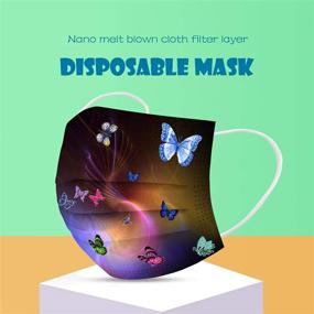 img 1 attached to Disposable Face_Masks Butterflies Breathable Protective