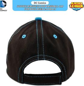 img 1 attached to 🦇 DC Comics Toddler Baseball Hat for Boys Ages 2-7: Batman Kids Cap