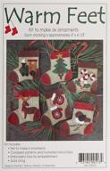 cozy christmas crafts: rachel's of greenfield warm feet felt stocking ornament kit - k0513 logo