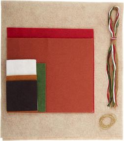 img 1 attached to Cozy Christmas Crafts: Rachel's of Greenfield Warm Feet Felt Stocking Ornament Kit - K0513