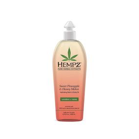 img 4 attached to Hempz Hydrating Sweet Pineapple & Honey Melon Bath and Body Oil for Women | Conditioning Body Moisturizer with Natural Hemp Seed Oil | Premium Body Oils, 6.76 fl. oz