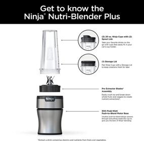 img 2 attached to 🍹 Ninja BN301 Compact Personal Nutri-Blender Plus with 900-Peak-Watt Motor in Silver