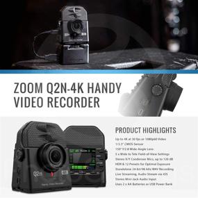 img 3 attached to Zoom Q2n-4K Handy Digital Multitrack Video Recorder: 32GB Deluxe Accessory Bundle Unveiled