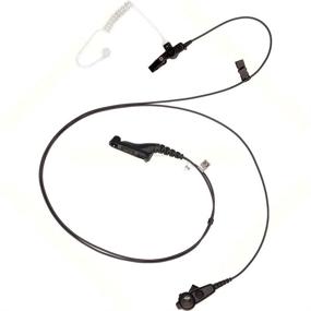 img 1 attached to 🎧 Motorola Solutions PMLN6129A SMART 2-Wire Communications Earpiece with Transparent Tube, Black