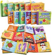 📚 joyin 12 пакетов мои первые мягкие водные книги: безопасные тканевые мягкие книги для детей для начального образования, водонепроницаемые и идеальные душевые игрушки для малышей и младенцев - лучший подарок для купания детей. логотип
