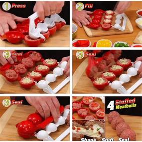 img 2 attached to 🍽️ Kitchen Homemade Stuffed Meatballs Maker: Meatball, Fish Balls, Fruits, Cake, Ice Cream, Melon