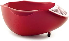 img 4 attached to 🍲 Norpro NOR-2176 Serving Bowl with Strainer in Vibrant Red: Your Perfect Kitchen Essential!