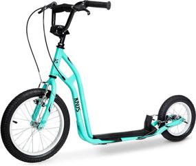 img 4 attached to 🛴 KNUS Scooter for Youth and Adults - 16-Inch Front Wheel, 12-Inch Rear Wheel, Front & Rear Caliper Brakes - Available in Various Colors