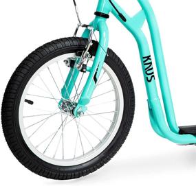 img 1 attached to 🛴 KNUS Scooter for Youth and Adults - 16-Inch Front Wheel, 12-Inch Rear Wheel, Front & Rear Caliper Brakes - Available in Various Colors