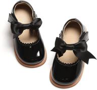 👧 chic and comfortable felix flora toddler little black girls' shoes: perfect flats for stylish feet logo