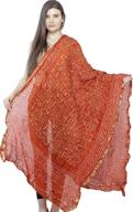 👘 экзотическая индийская jodhpur bandhani tie-dye gharchola dupatta с золотым нитяным плетением логотип