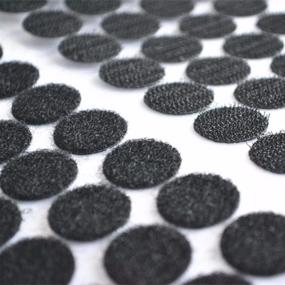 img 3 attached to 🔘 500 Pcs (250 Pair) Black Hook and Loop Dots - 5/8" Diameter Self Adhesive Dot Sticky Back Coins - Ideal for School, Office, Home