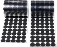 🔘 500 pcs (250 pair) black hook and loop dots - 5/8" diameter self adhesive dot sticky back coins - ideal for school, office, home logo