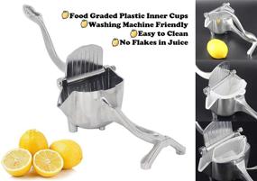 img 2 attached to 🍊 Jimee Orange Citrus Manual Juicer: Premium Steel Squeezer for Party Juice Cocktail Drinks