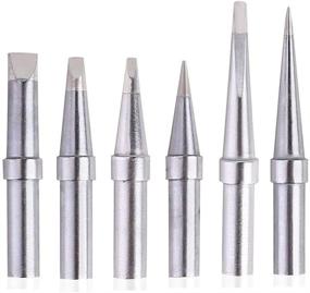 img 4 attached to 🔧 Weller ET Soldering Iron Replacement Tips - 6pcs Solder Tips for WES51/50, WESD51, PES51/50, WE1010NA, WCC100, LR21 ET Tip Series (6PCS-01)