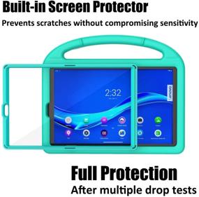 img 2 attached to 👧 Protective Turquoise Kids Case with Screen Protector for Lenovo Tab M10 Plus 10.3 2020 Tablet