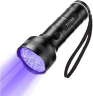 🔦 711tek uv flashlight black light: powerful pet urine detector & stain revealer with 51 leds - perfect for dogs, cats, bed bugs & dry stains! logo