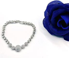 img 1 attached to Fashion Jewelry Plated Zirconia Bracelet