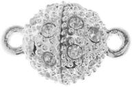 magnetic beaded sphere rhinestones 16x10mm logo