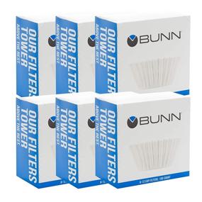 img 4 attached to ☕ BUNN 8-12 Cup Coffee Filters - Convenient 100ct Pack, 6 Filters Included