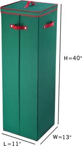img 2 attached to Elf Stor 40 inch Tall Green Wrapping Paper Storage Box - Model 83-DT5518