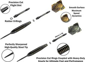 img 1 attached to CC-Exquisite Professional Steel Tip Darts Set with 6 x 22g Brass Barrels, 12 Flights, Aluminum Shafts, and Accessories - Perfect for Dart Enthusiasts!