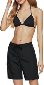 img 4 attached to TSLA Women's Shorts Bathing Swimsuit: Stylish & Comfortable Swimwear for Women