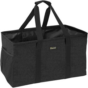 img 4 attached to 👜 Spacious BALEINE Extra Large Utility Tote Bag: Enhanced Storage with Sturdy Wire Frame