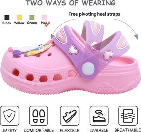 img 3 attached to Toddler Lightweight Cartoon Dinosaur Children Boys' Shoes : Clogs & Mules