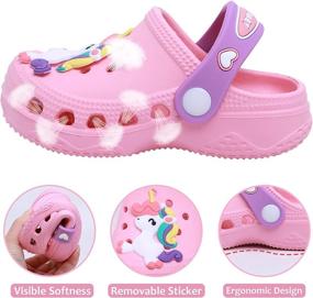 img 2 attached to Toddler Lightweight Cartoon Dinosaur Children Boys' Shoes : Clogs & Mules