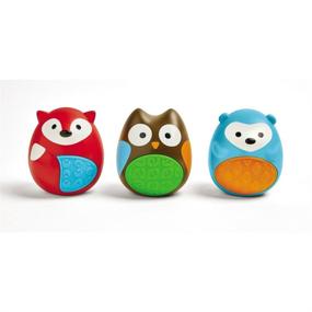 img 3 attached to 🥚 Исследуйте веселье: набор игрушек для малышей Skip Hop Egg Shaker Trio - Explore & More, 3 предмета