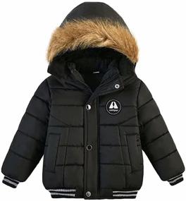 img 4 attached to 🧥 AMIYAN Toddler Snowsuit for Boys - Thickened Outerwear Clothing