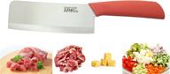 🔪 enhanced jjmg ceramic meat cleaver knife – sharp, durable, non-slip grip handle, twice thicker than leading brands, zirconium blade for effortless cutting, slicing, dicing steak, pork, chicken, cheese – rust and wear resistant (orange) logo