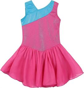 img 3 attached to 👗 Gymnastics Leotards for Girls with Ballet Skirts: Sparkling Tutu Dance Dress for Toddler Girls featuring Mermaid, Unicorn & Sparkly Ribbon