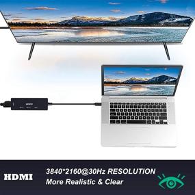 img 2 attached to 🔌 Benfei USB C в HDMI хаб: 2 порта USB-C в USB, поддержка SD/TF карт - MacBook Pro, Galaxy S9/S8, Surface Book 2, Dell XPS 13/15, Pixelbook и другие