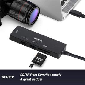 img 1 attached to 🔌 Benfei USB C в HDMI хаб: 2 порта USB-C в USB, поддержка SD/TF карт - MacBook Pro, Galaxy S9/S8, Surface Book 2, Dell XPS 13/15, Pixelbook и другие