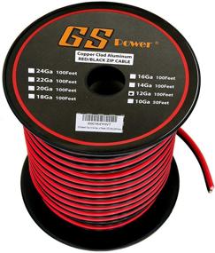 img 3 attached to GS Power 12 Gauge Wire: 100ft Copper Clad Aluminum Cable Roll - Red & Black Bonded Wiring for Outdoor Speaker, Automotive Radio, and Home Theater