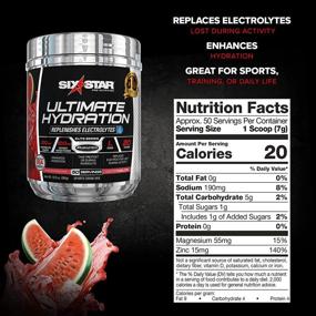 img 3 attached to 🍉 Six Star Ultimate Hydration Powder: Replenish with Electrolyte Supplement for Effective Post-Workout Recovery & Sports Nutrition – Watermelon Flavor (50 Servings)