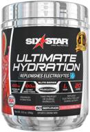 🍉 six star ultimate hydration powder: replenish with electrolyte supplement for effective post-workout recovery & sports nutrition – watermelon flavor (50 servings) logo