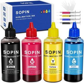 img 4 attached to 🖨️ SOPIN Sublimation Ink for Epson C88 C88+ WF7710 ET2720 ET15000 ET2760 ET2750 ET4700 Inkjet Printers | Heat Press Transfer on Mugs, Plates, Polyester Shirts, Phone Cases, and More