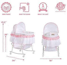 img 1 attached to Dream Me Lacy Portable Bassinet Furniture